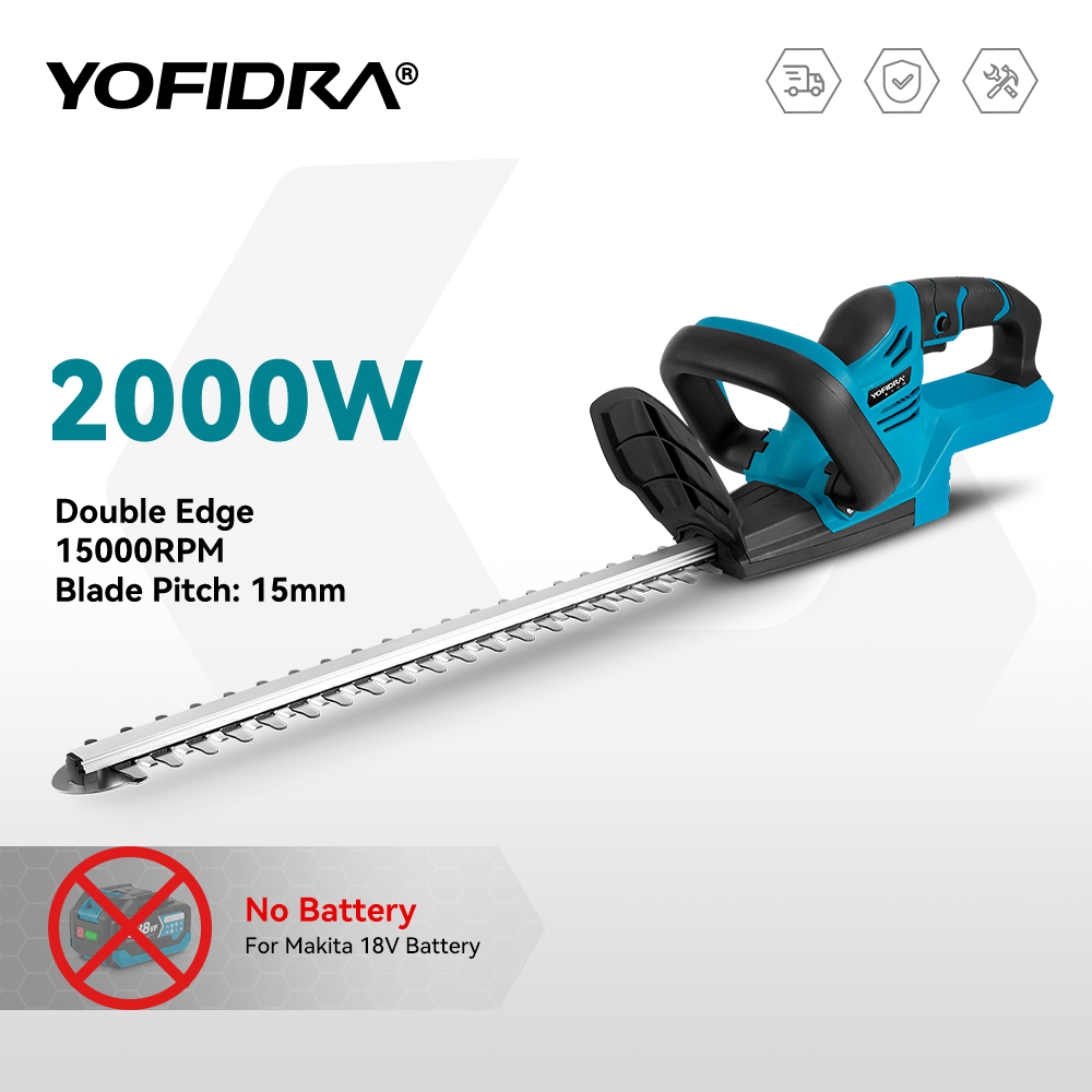 Gardening Tools Edger - YOFIDRA 2000W 15000RPM 電動ヘッジトリマー コードレス芝刈り機 ヘッジプルーナー