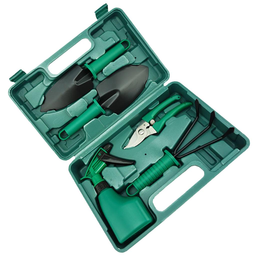 Gardening Tools Set Gift - ガーデンこて、スプレーヤー、手道具セット、オーガナイザー付き、女性、男性、ガーデニングギフト、アウトドア用