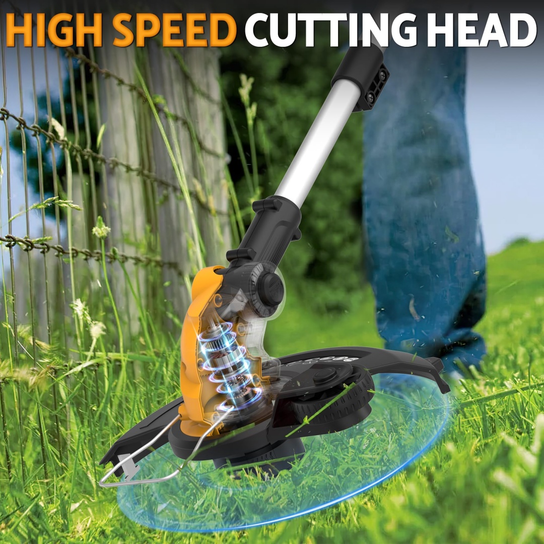 Gardening Tools Edger - ウィードイーター/エッジャートリマー/モア Dewalt 20V バッテリー電動ウィードワッカー用 自動ラインフィード付き 庭用