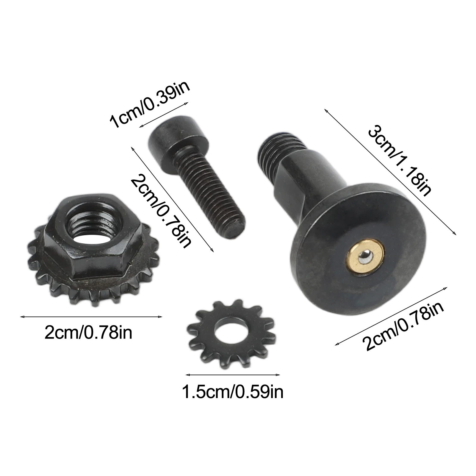Essential Gardening Tools - 剪定鋏用バイメタル交換用剪定鋏カットネジ、庭の剪定用バイメタル剪定ツール、ロック付きセンターシャフト