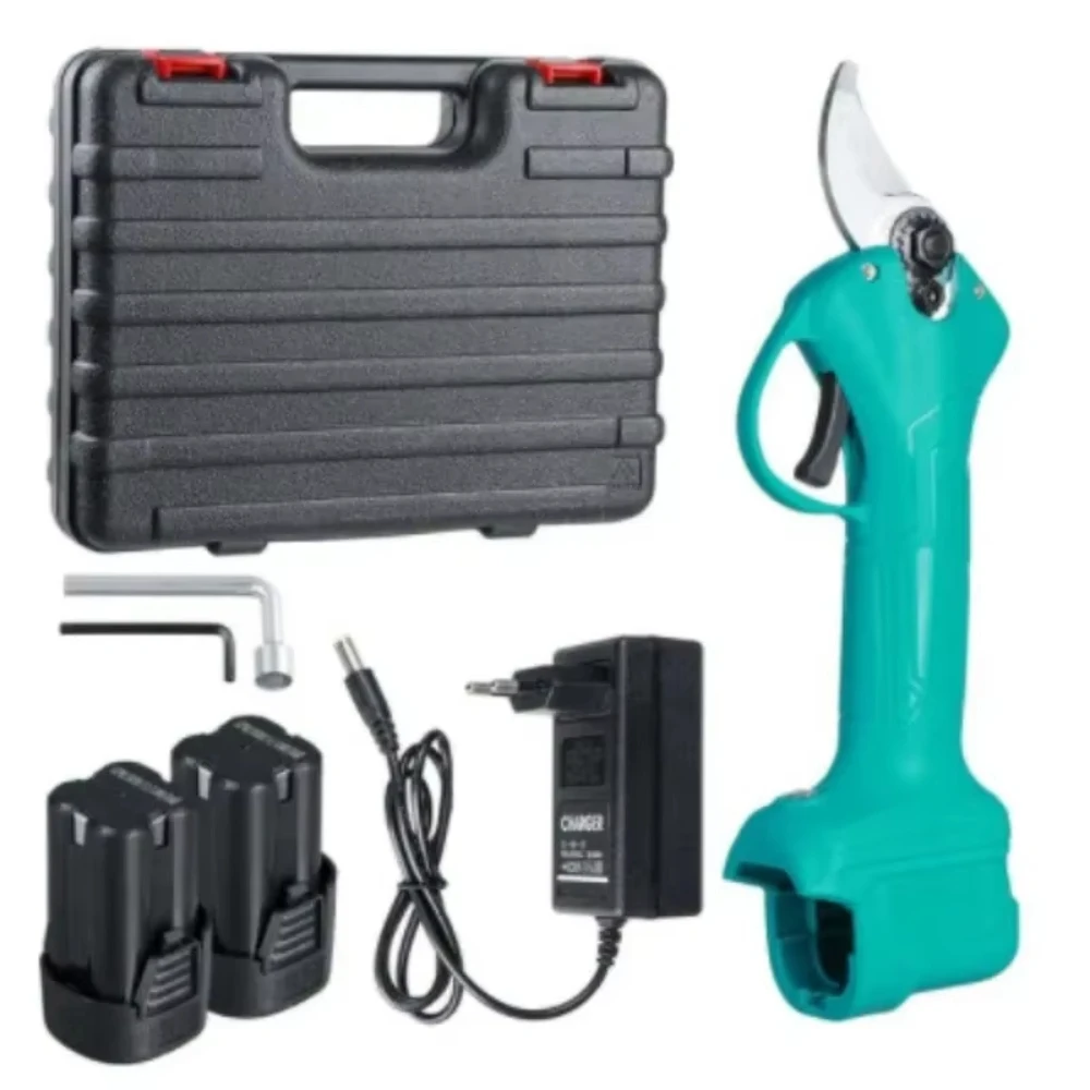 Essential Gardening Tools - ブラシレス電気剪定ばさみ,効率的な庭のはさみ,盆栽剪定,木の枝カッター,バッテリー駆動,16.8v