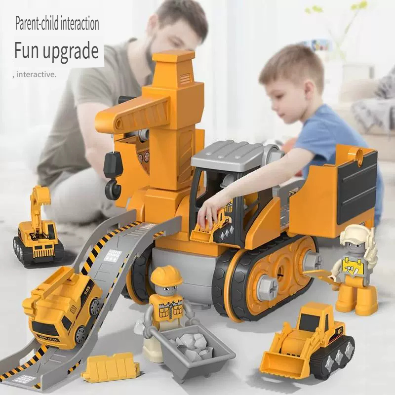 Gardening Tools Set Gift - 子供向けエンジニアリング車両電動ドリルツールおもちゃ、子供向け教育組み立てセットツール、男の子向けナット組み立てギフト