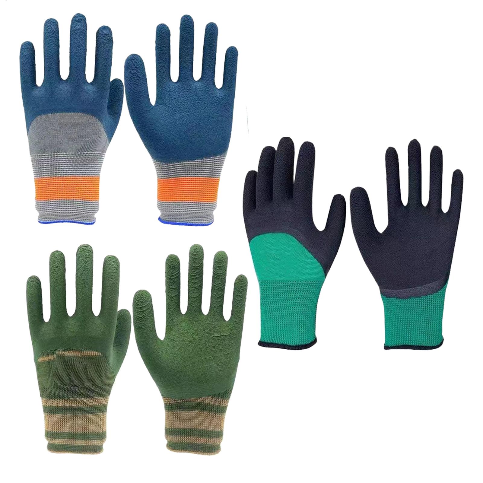 Gardening Tools Gloves - 1 ペアの園芸用手袋ゴム製防水園芸用手袋野菜花植物園芸用滑り止め保護具