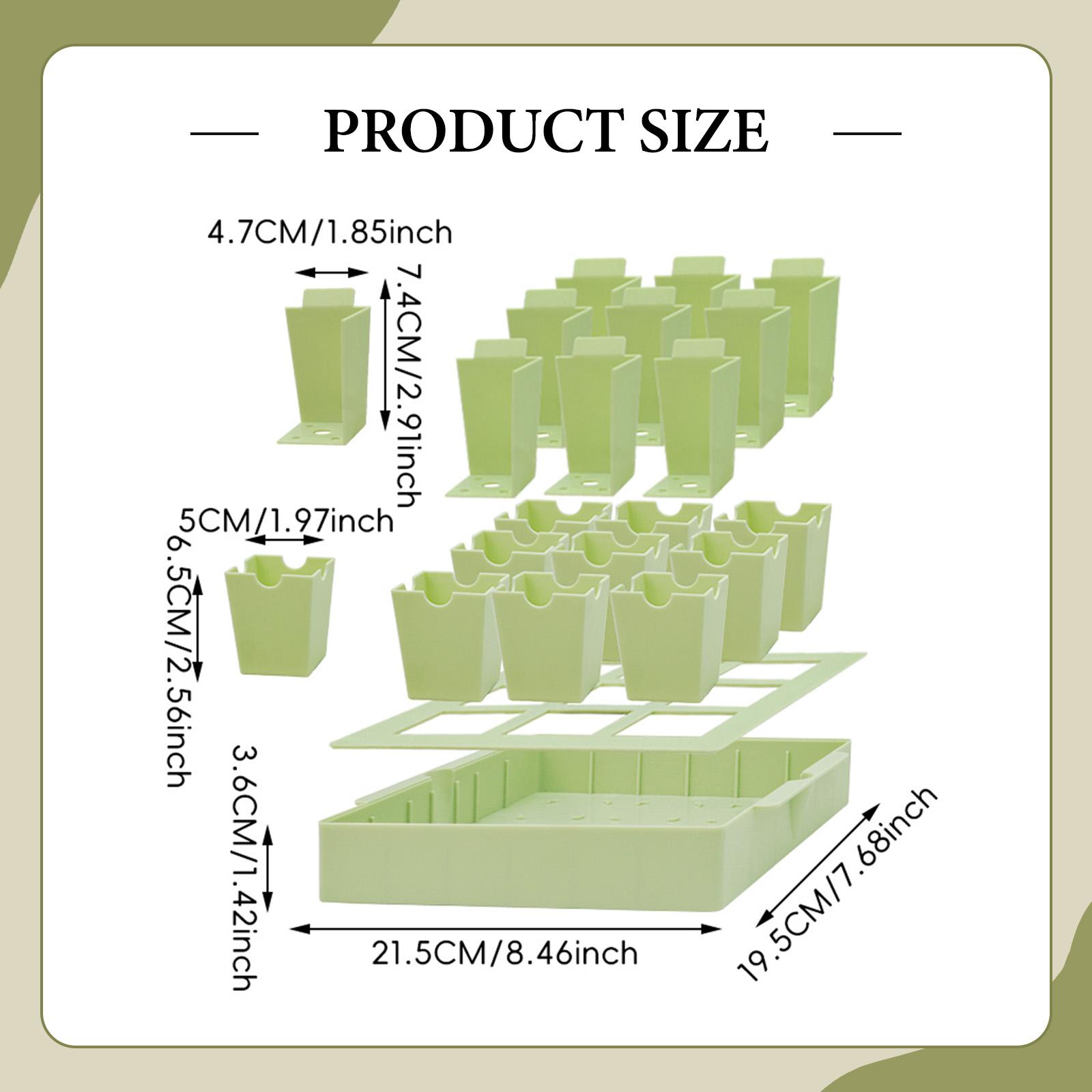 Propagation Tray Dome - 植物育成トレイ 再利用可能なミニ繁殖キット 湿度ドーム付き 室内温室園芸用