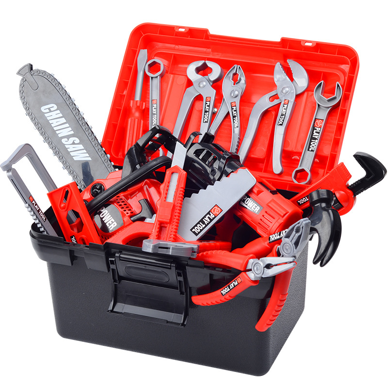 Gardening Tools Set Gift - キッズツールセットごっこ遊びドリルおもちゃドライバーツールボックス、ロールプレイ建設キット、男の子幼児への誕生日プレゼント