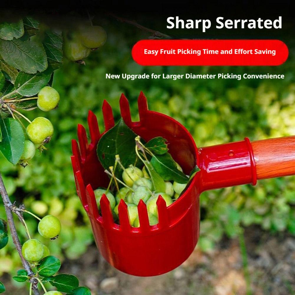 Gardening Yard Tools - フルーツピッカーツールポータブルバスケットヘッド高木収穫機アップルピーチ梨柑橘類収穫装置ファームガーデンヤードツール