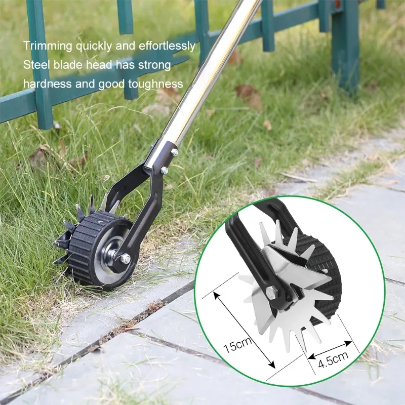 Gardening Tools Edger - 家庭用マニュアル芝刈り機 – 正確な切断のための鋭利な刃 家庭用に便利なステンレス製エッジャー 芝生用ツール ガーデンツール