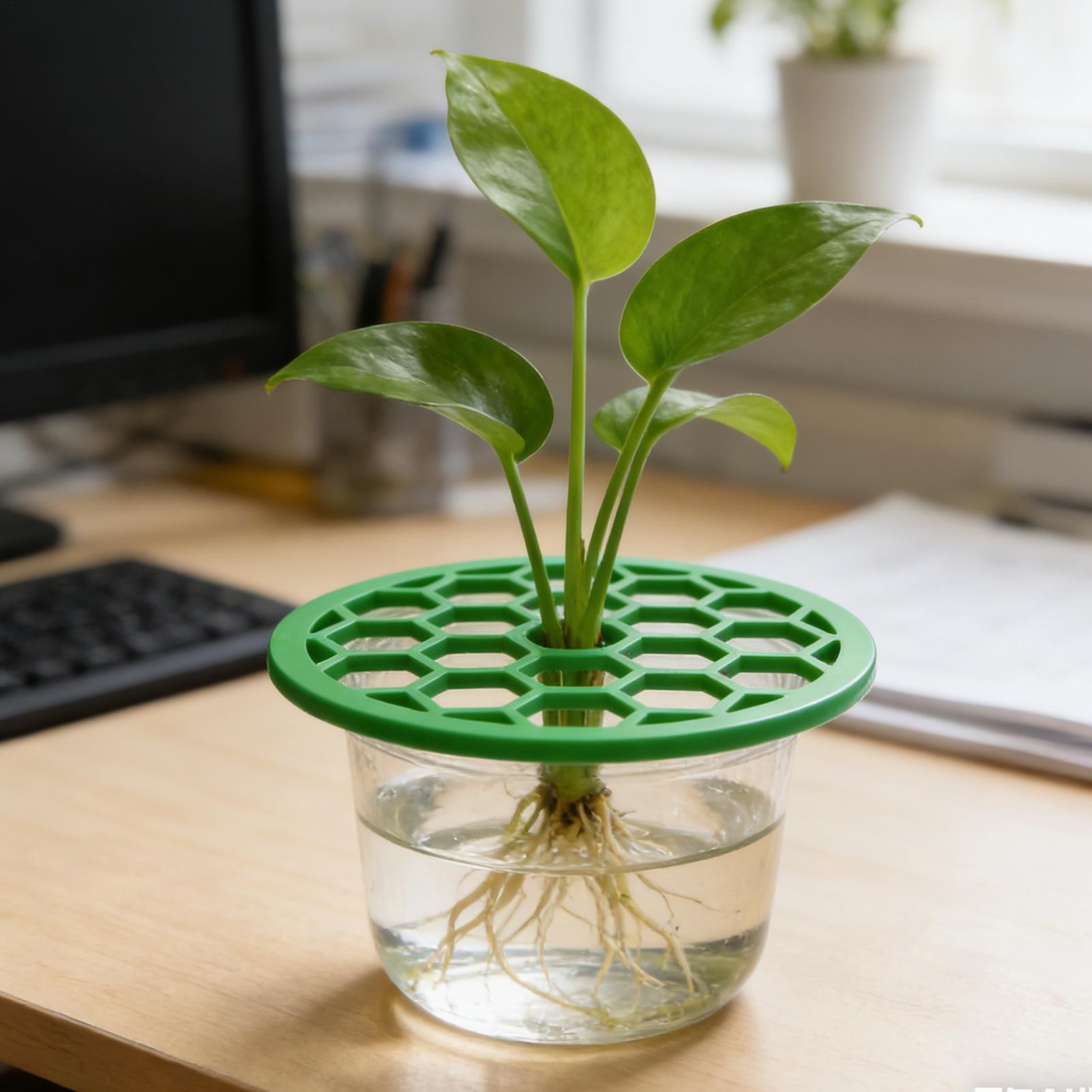 Propagation Tray Dome - 植物の枝のサポート 4 個 グリーン プラスチック 植物繁殖トレイ