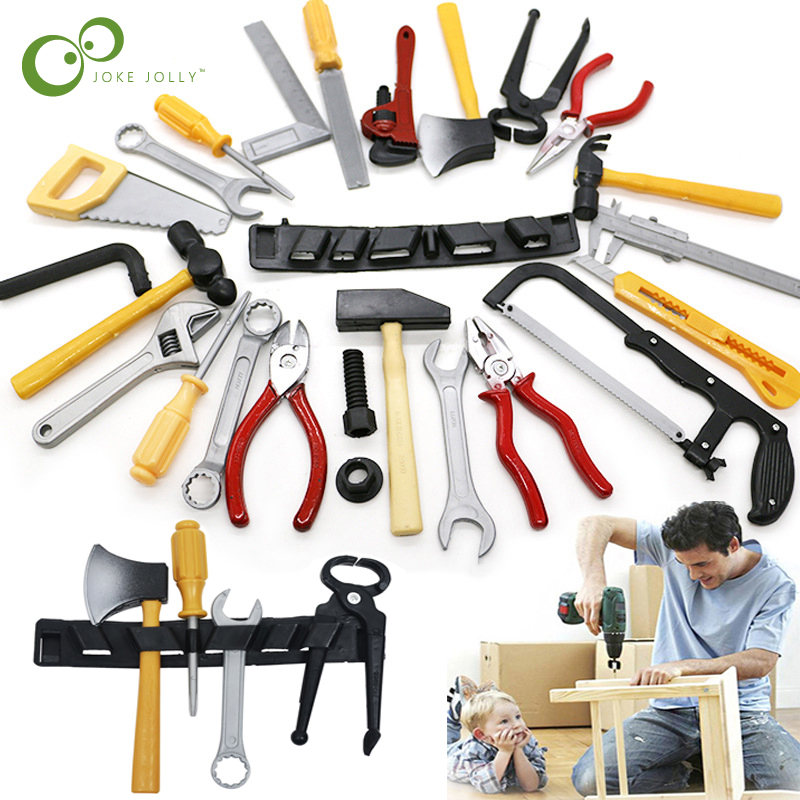 Gardening Tools For 10 Year Olds - 14 ピース/ロットシミュレーション修理ドリルツールセット子供ふり遊び少年安全プラスチックメンテナンスツールドライバー子供のおもちゃ TMZ