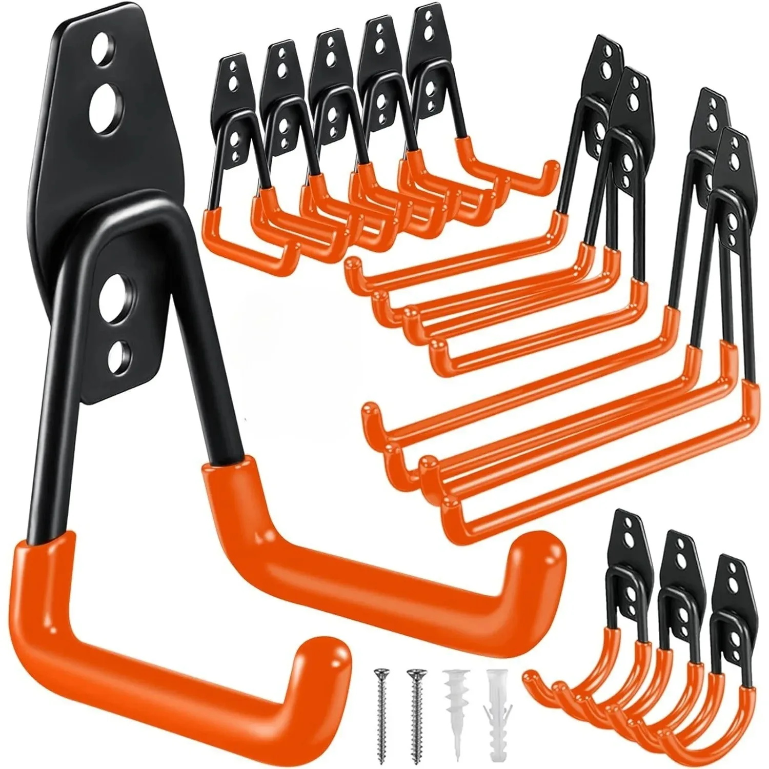 頑丈な金属製フック ガレージオーガナイザー 壁掛け自転車ハン - Gardening Tools Organizer のレビューと価格