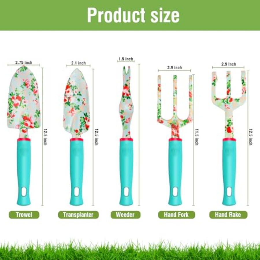 園芸工具セット 10点セット 頑丈な花用園芸工具セット 女性 - Gardening Tools Set Gift のレビューと価格