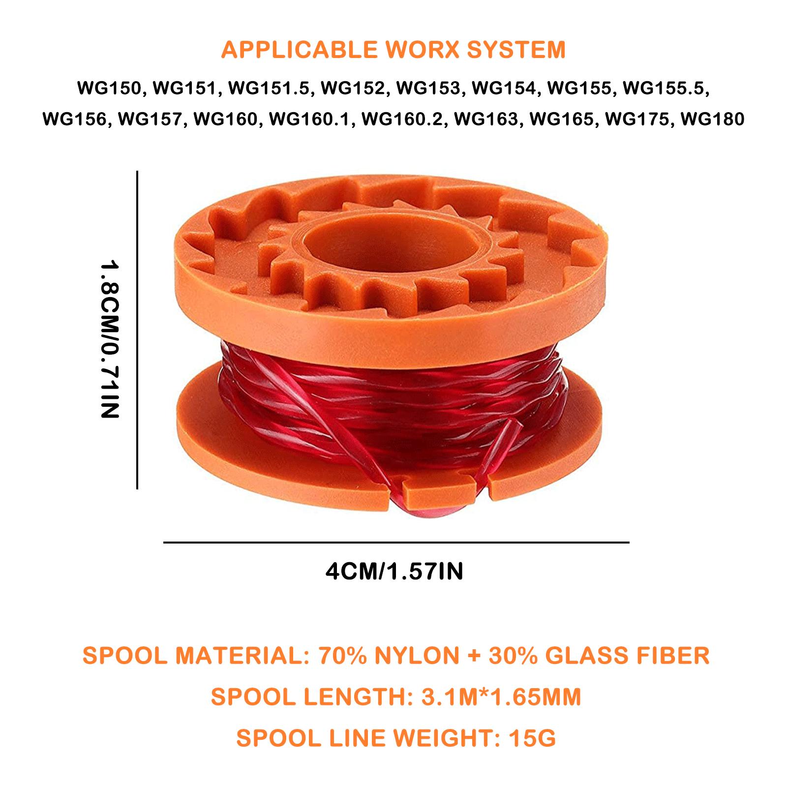 Worx用トリマースプールライン22個パック、エッジャースプ - Gardening Tools Edger のレビューと価格