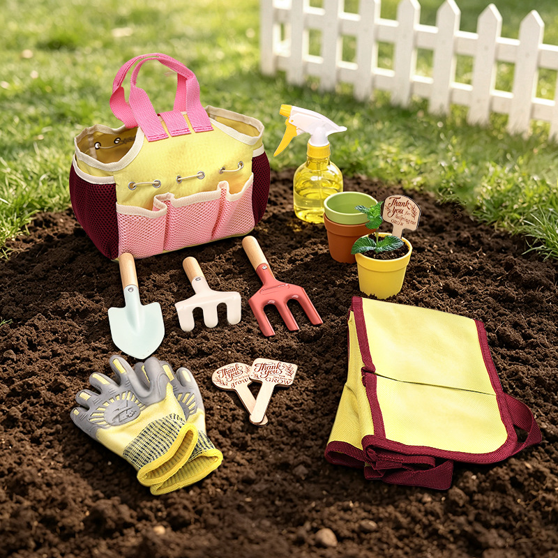 キッズガーデンツールセットごっこ遊び屋外シャベル熊手鍬水まき - Gardening Tools Set Gift のレビューと価格