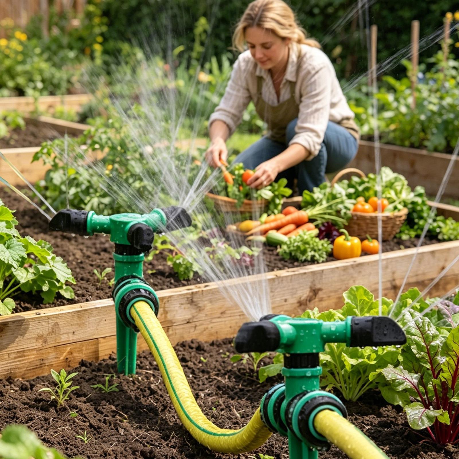 自動回転式散水器 庭の芝生灌漑用 360度ヤードカバー散水器 - Gardening Yard Tools のレビューと価格