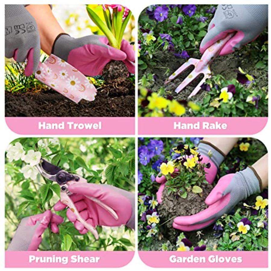 5個入りガーデニングツール、アルミニウム製頑丈ガーデンツール - Gardening Tools Set Gift のレビューと価格