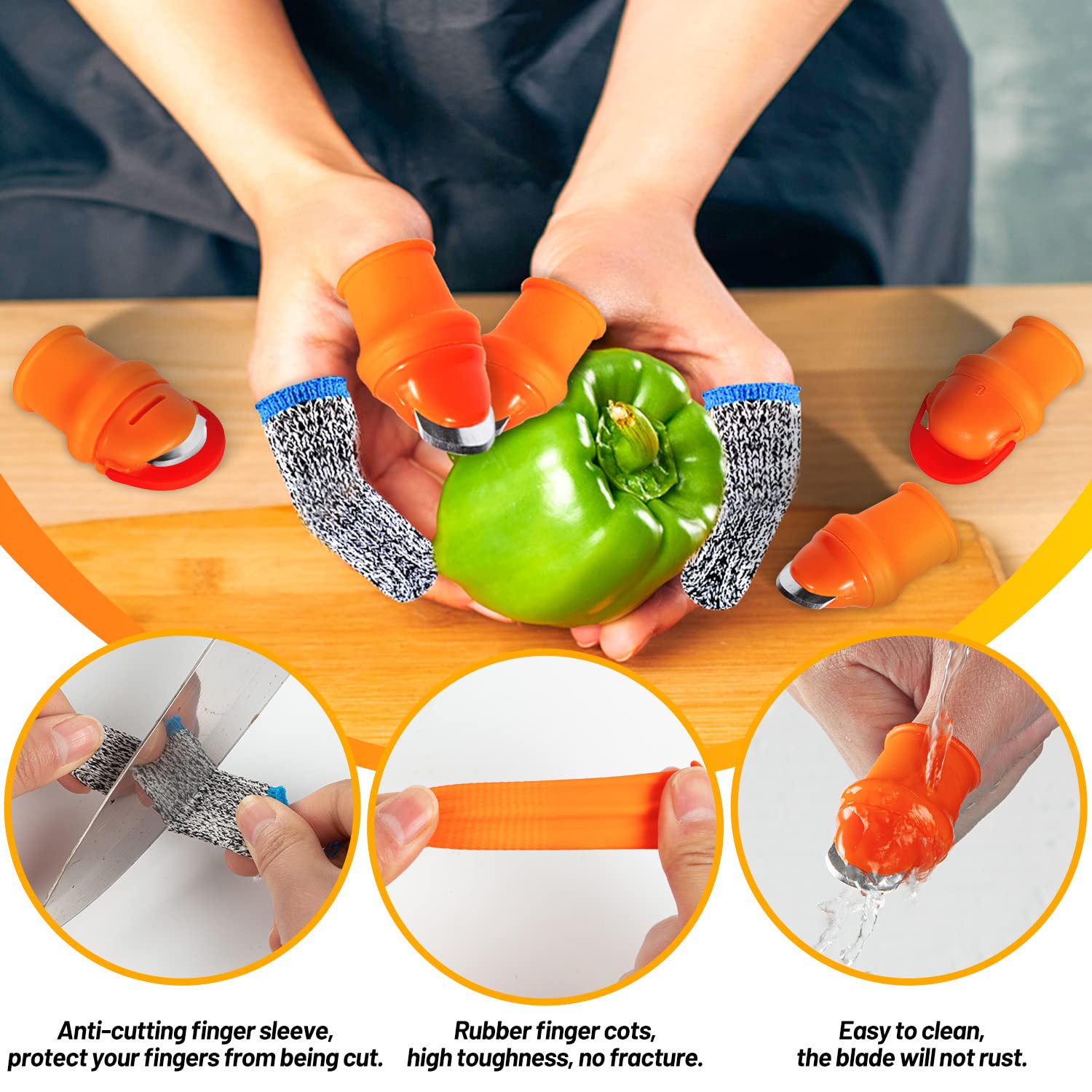 園芸用シリコン製親指ナイフプロテクター収穫ツール指用植物果物 - Gardening Yard Tools のレビューと価格