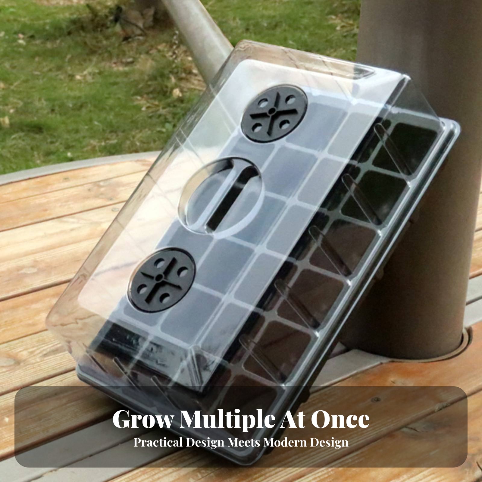 24コンパートメント育苗トレイ 透明蓋付き育苗トレイ ドーム - Propagation Tray Dome のレビューと価格