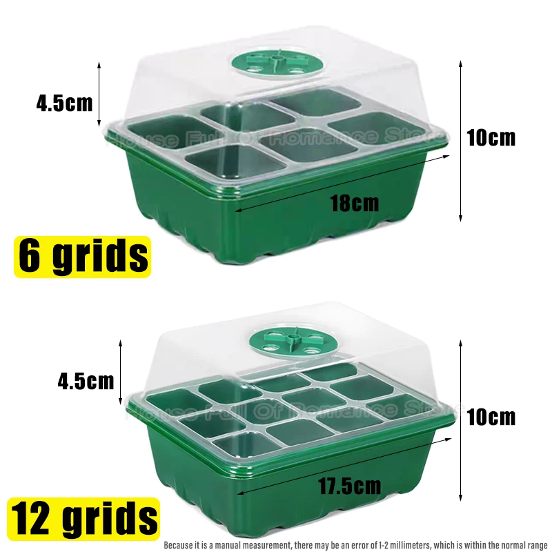 6/12グリッド育苗トレイ、種まきキット、湿度調整可能なドー - Propagation Tray Dome のレビューと価格