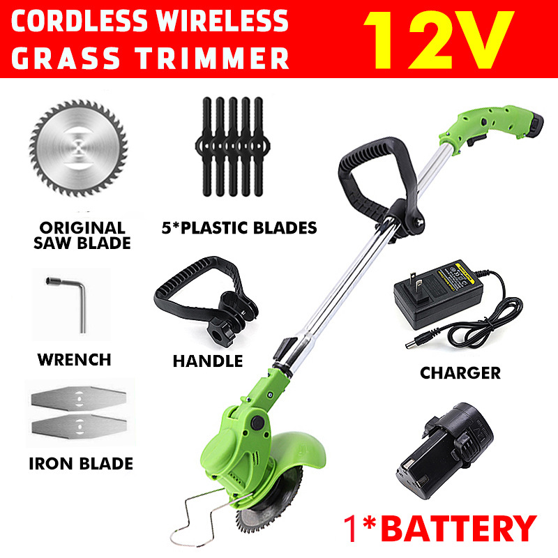 ハイパワー充電式リチウムコードレス電動草刈り機、庭木剪定ツー - Gardening Tools Lawn Mower のレビューと価格