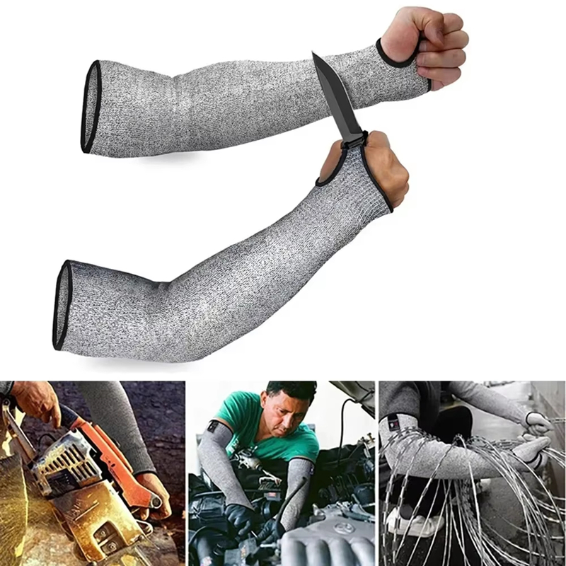 1 個の屋外用耐切創性アームガード繊維織り耐摩耗性通気性作業 - Gardening Tools Gloves のレビューと価格