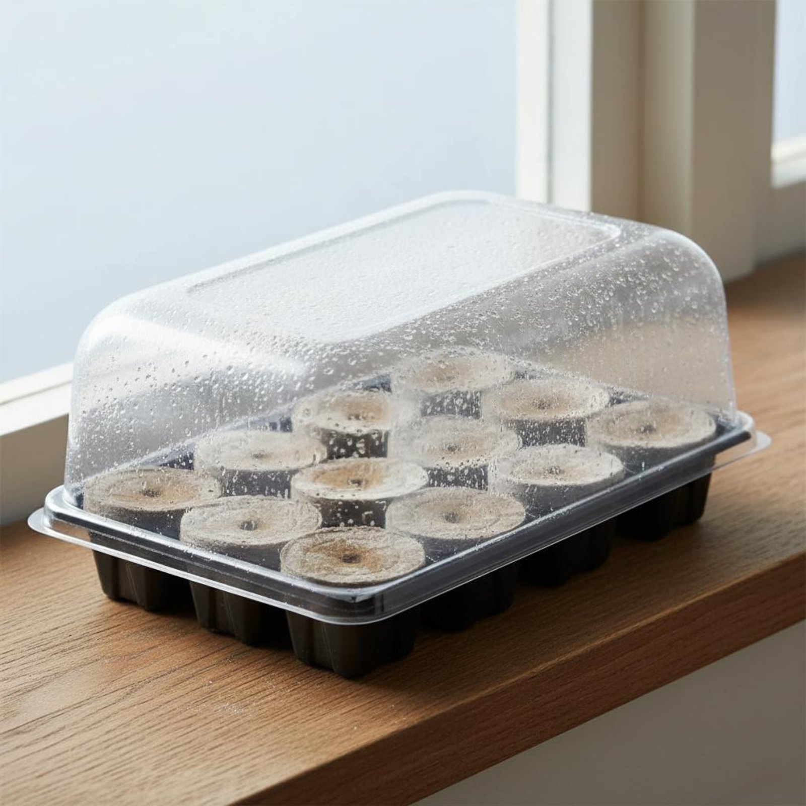 3ピースのスプラウト育苗トレイ、ドーム型の水分保持植物発芽キ - Propagation Tray Dome のレビューと価格