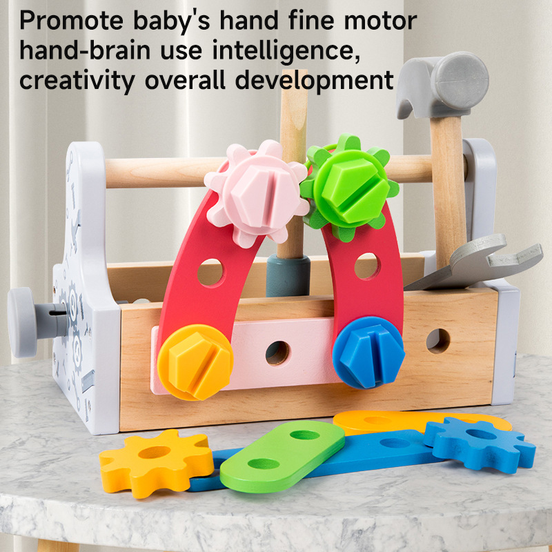 子供用ツールボックス木製おもちゃDIYネジ修理キットおもちゃ - Gardening Tools Set Gift のレビューと価格