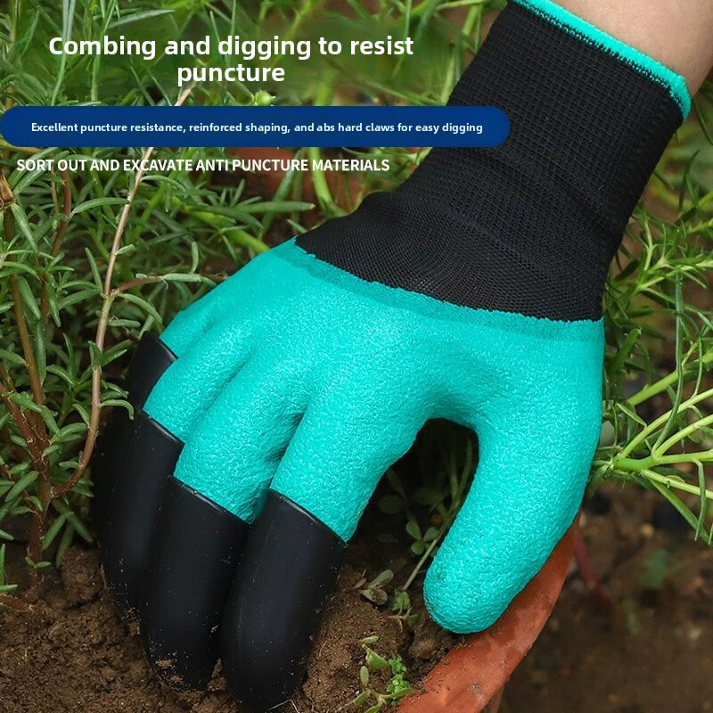 爪付き園芸用手袋、庭の野菜や花の植え付け用ラテックス手袋、耐 - Gardening Tools Gloves のレビューと価格