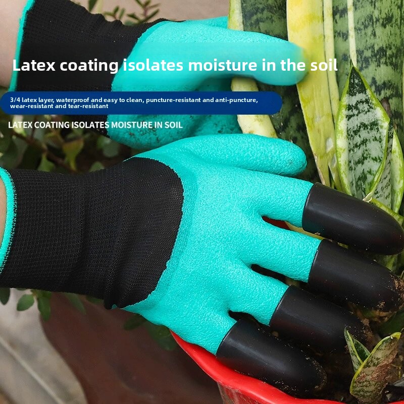 爪付き園芸用手袋、庭の野菜や花の植え付け用ラテックス手袋、耐 - Gardening Tools Gloves のレビューと価格