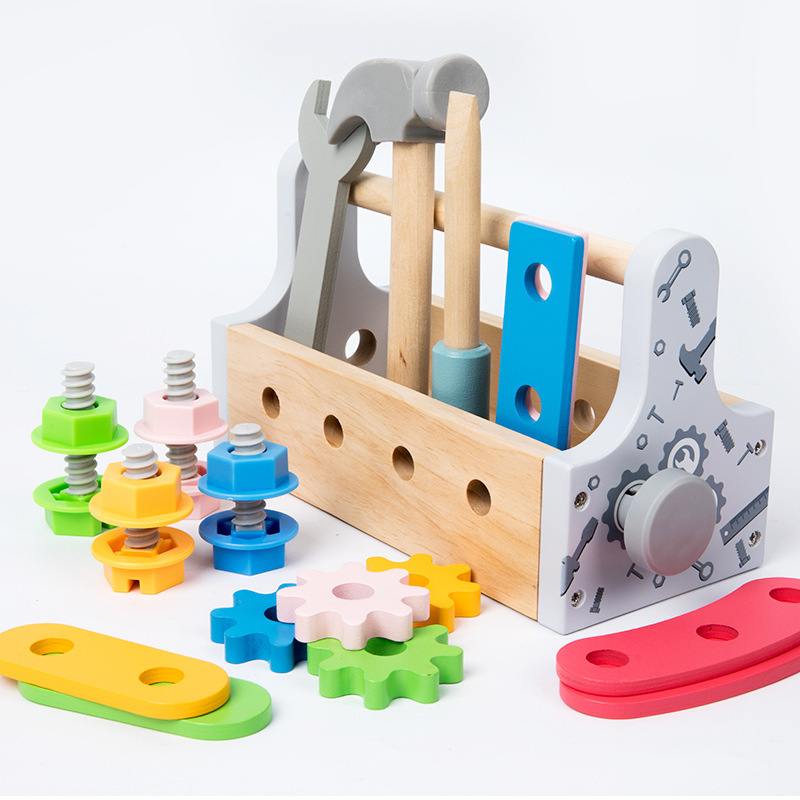 子供ツールボックス木のおもちゃごっこ遊びセットナット分解ネジ - Gardening Tools For 10 Year Olds のレビューと価格