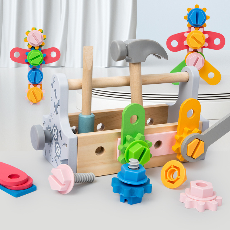子供ツールボックス木のおもちゃごっこ遊びセットナット分解ネジ - Gardening Tools For 10 Year Olds のレビューと価格