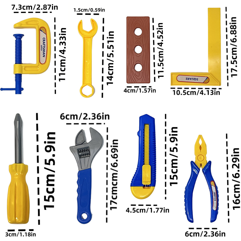 プラスチックシミュレーションメンテナンスツール建設玩具セット - Gardening Tools Set Gift のレビューと価格