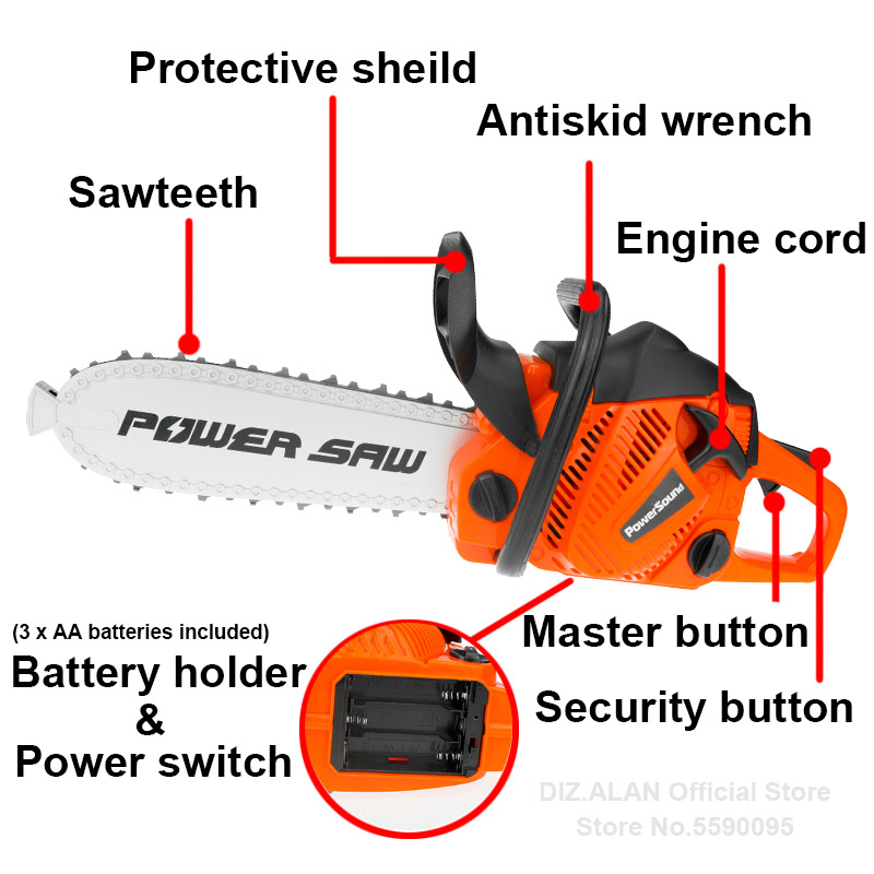 電動おもちゃチェーンソー 子供用おもちゃツール パワーチェー - Gardening Tools For 10 Year Olds のレビューと価格