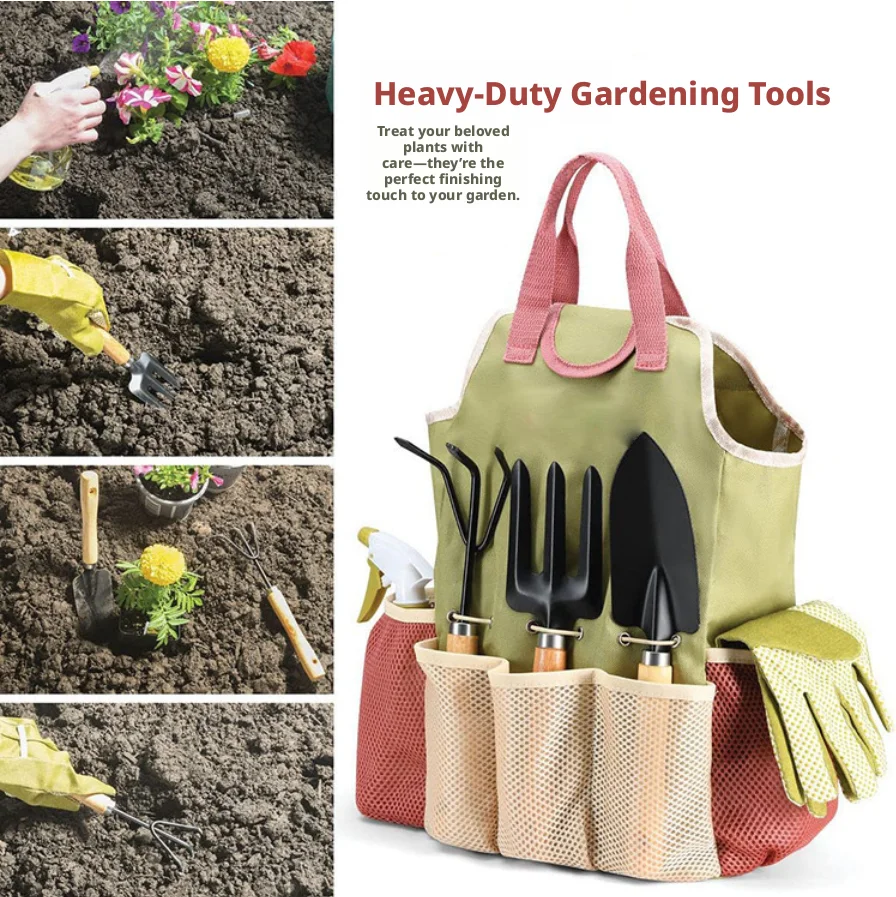 屋外庭園用植栽道具9点セット、園芸工具セット、ハサミギフト、 - Gardening Tools Gloves のレビューと価格