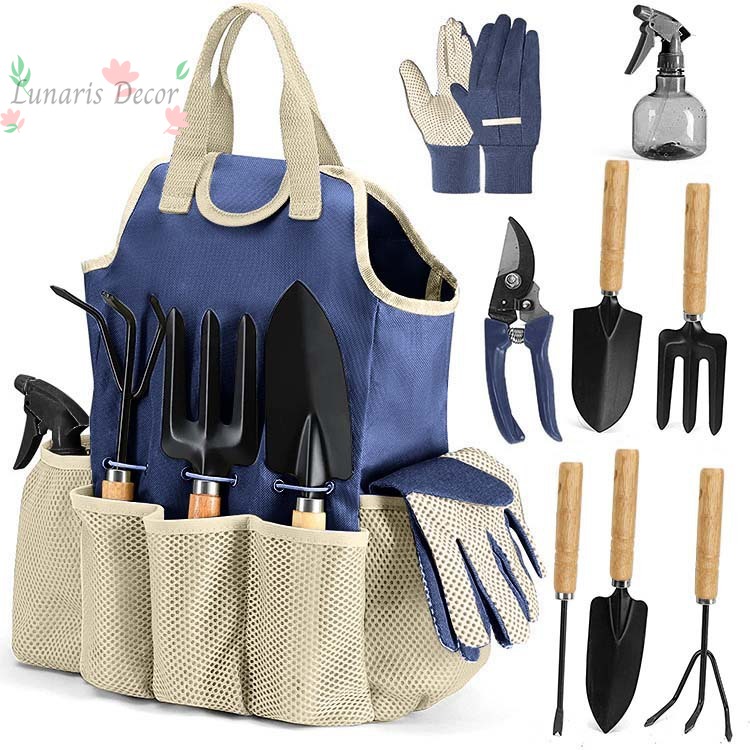 9点セットの屋外用園芸工具キット、園芸工具セット、ハサミギフ - Gardening Tools Set Gift のレビューと価格