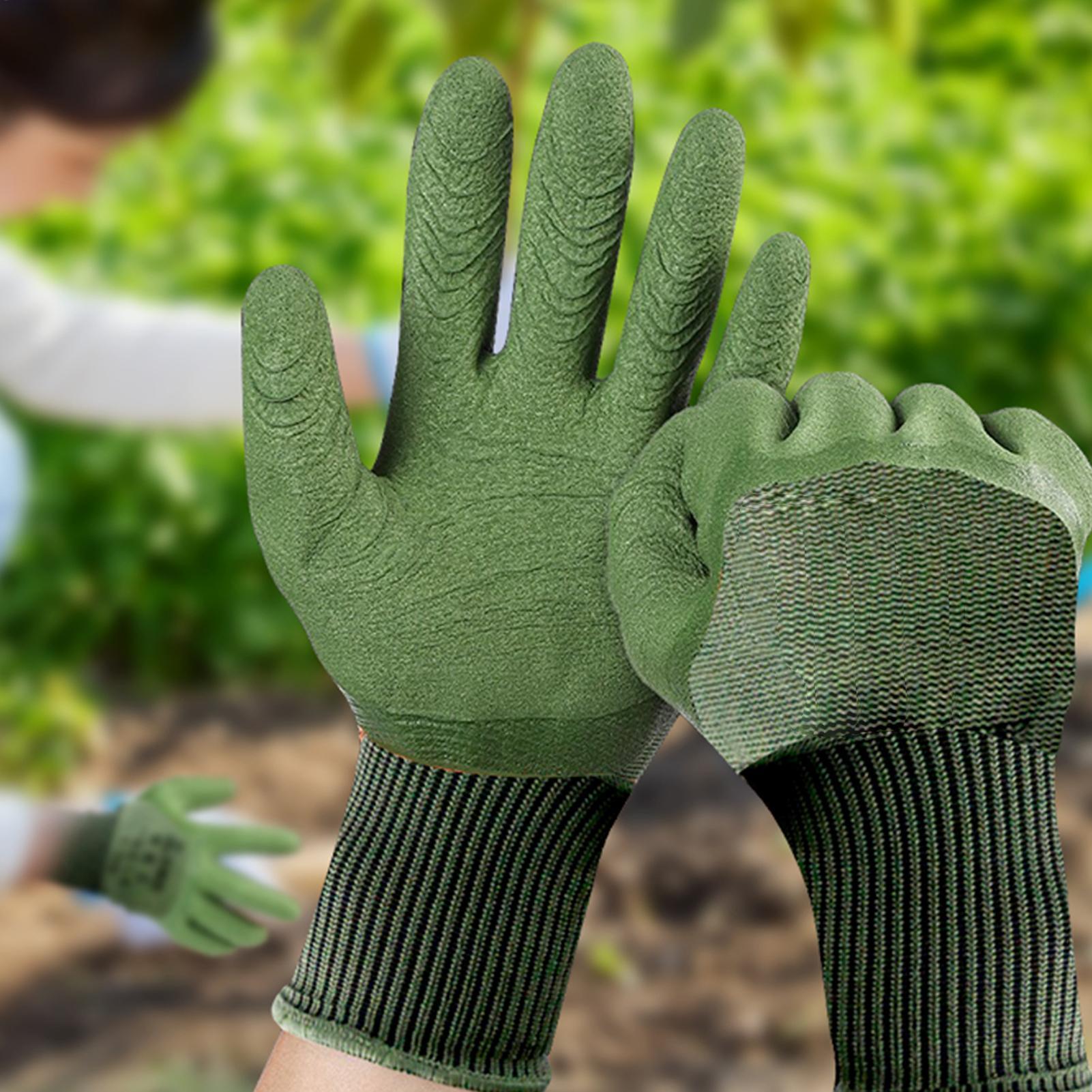 ガーデニングヤードグローブ子供用安全手袋耐穿刺性棘防止防水ツ - Gardening Tools Gloves のレビューと価格