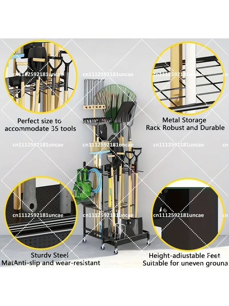 ガーデンツールオーガナイザー、熊手やシャベル用の安定したユー - Gardening Tools Organizer のレビューと価格