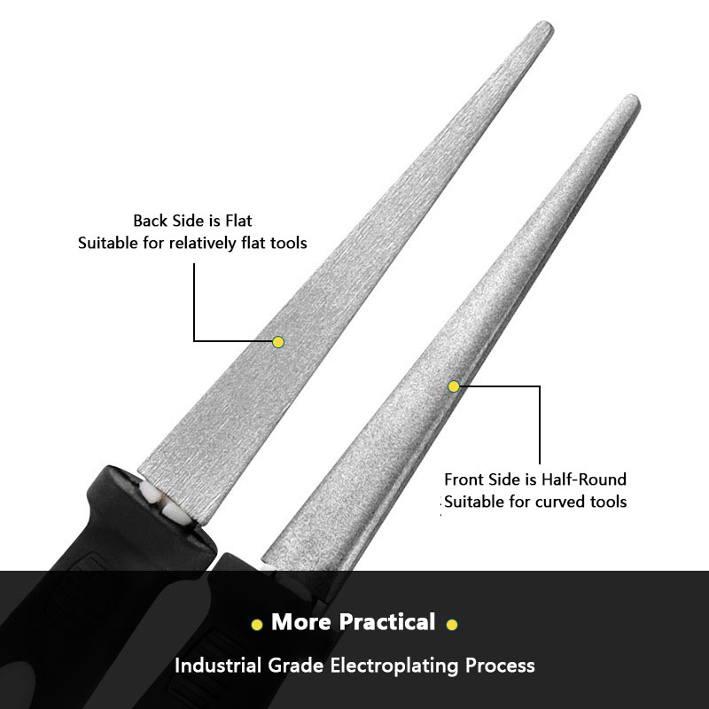 ダイヤモンドシャープナー金属製ダブルサンドファイルはさみ園芸 - Essential Gardening Tools のレビューと価格