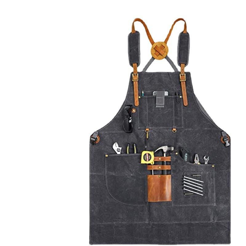 メンズキャンバスエプロン多機能ポケットツールエプロンカスタム - Gardening Tools Logo のレビューと価格