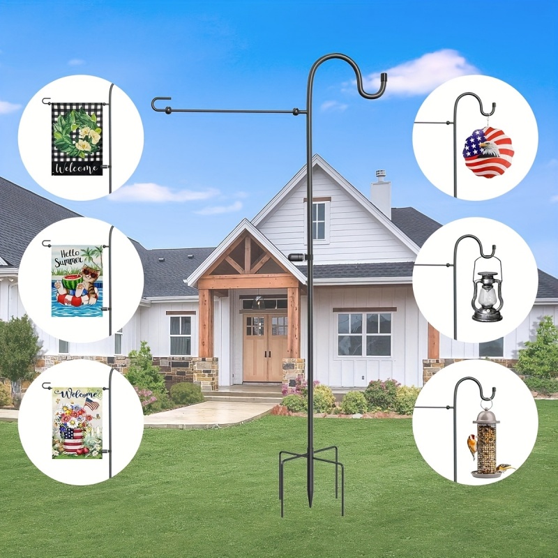屋外用ガーデンフラッグスタンド—防水性、転倒防止機能付き錬鉄 - Gardening Tools Used のレビューと価格