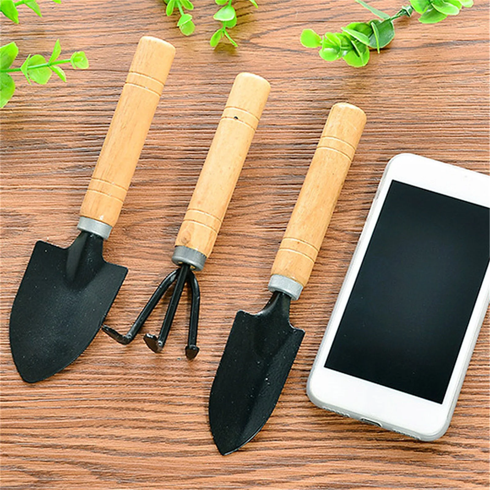 3ピースミニガーデンツールセット、多肉植物盆栽の手入れ用木製 - Gardening Tools Set Gift のレビューと価格