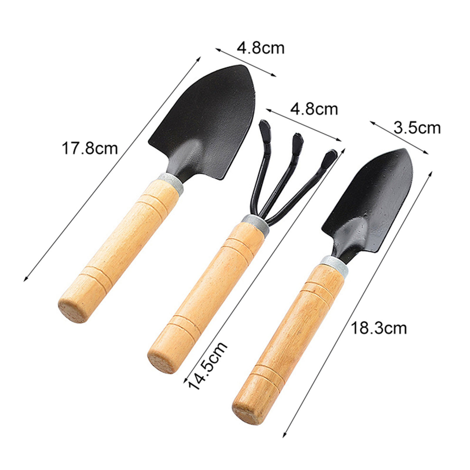 3ピースミニガーデンツールセット、多肉植物盆栽の手入れ用木製 - Gardening Tools Set Gift のレビューと価格