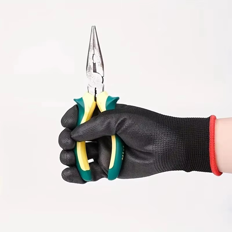 10 ペアの耐久性のある PU コーティング耐摩耗性安全手袋 - Gardening Tools Gloves のレビューと価格