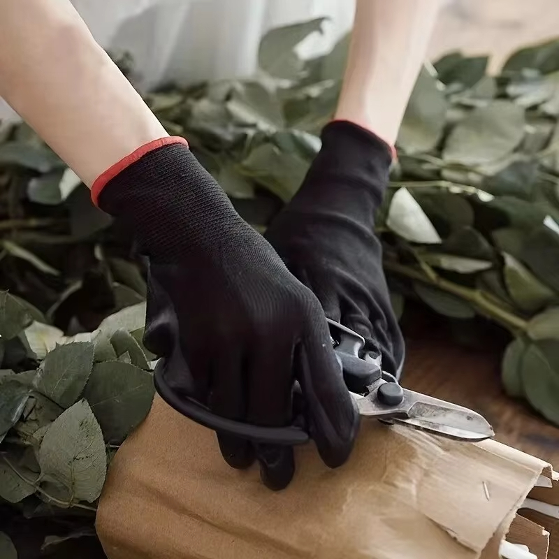 10 ペアの耐久性のある PU コーティング耐摩耗性安全手袋 - Gardening Tools Gloves のレビューと価格