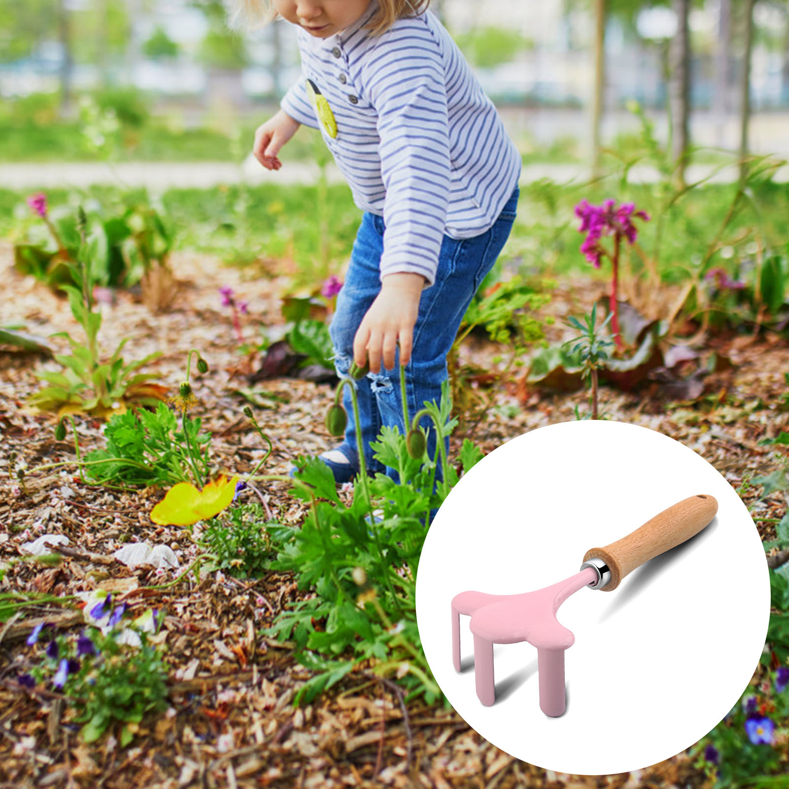 子供のためのカラフルな安全ツールセット,小さな庭のツール,木 - Gardening Tools Set Gift のレビューと価格