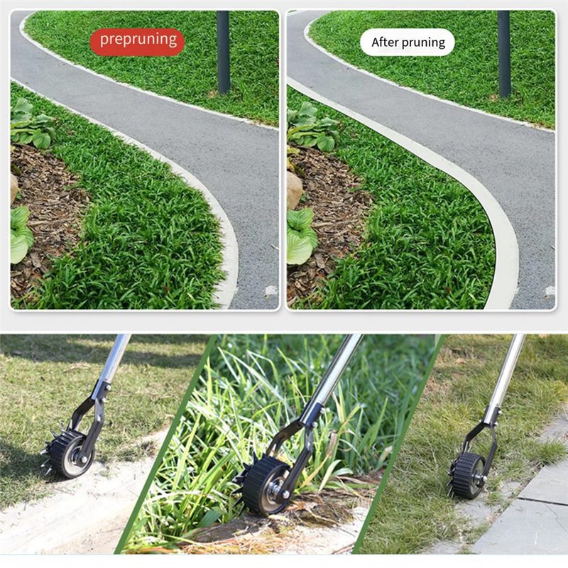 ABNM エッジャー芝生ツール、手動芝生エッジャー、ホイール - Gardening Tools Edger のレビューと価格